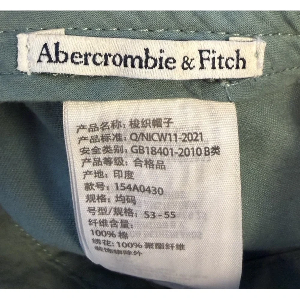 Abercrombie Soho NY Hat Green Athletic Club Tennis Preppy Strapback Cap Coastal